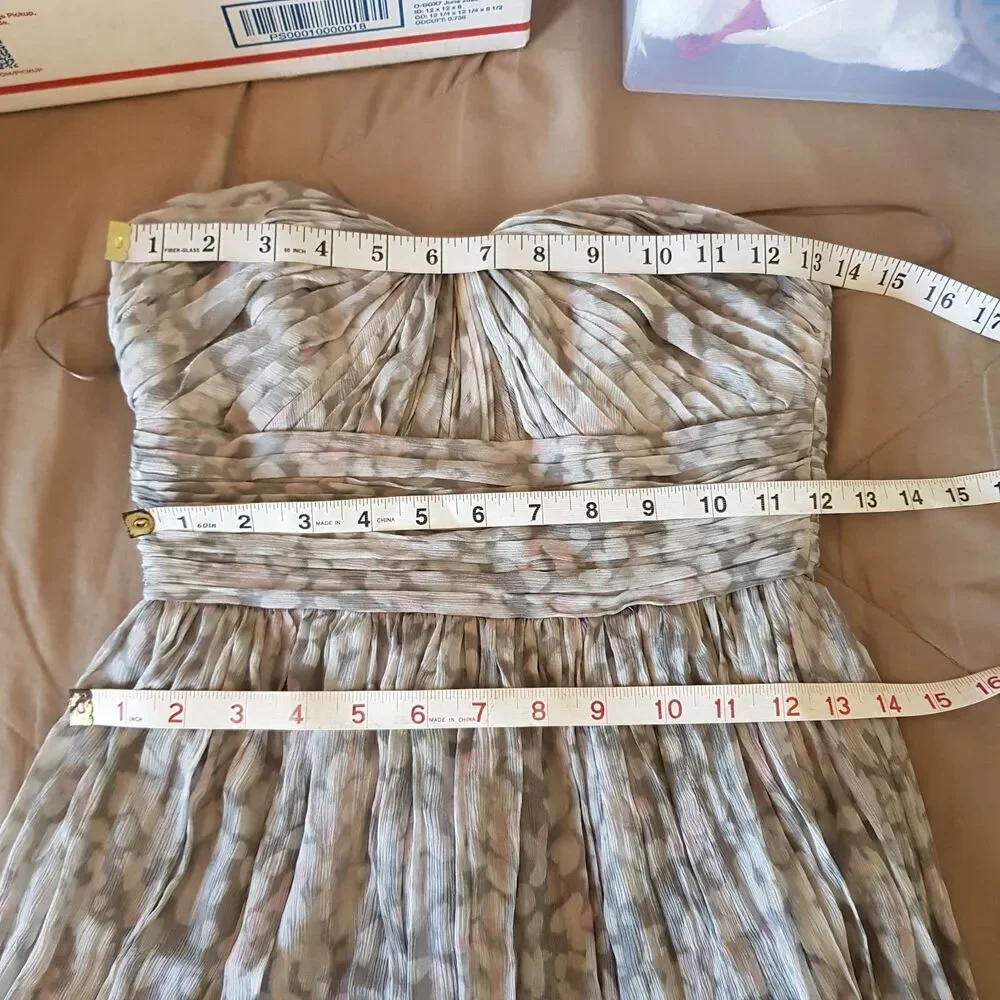 J.Crew Delia Dress Sz 00 Silk Strapless Sweetheart Wedding Guest Cocktail Bride